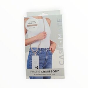 R7-O Case-Mate - Crossbody for‎ Any Cell Phone - Adjustable Taupe Rope